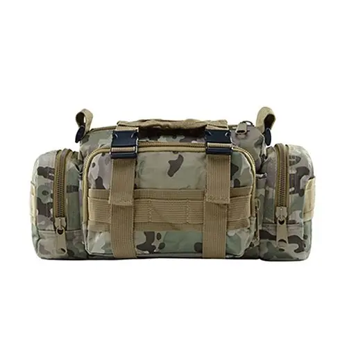 Tactical MOLLE-Compatible Shoulder Bag with Multiple Compartments